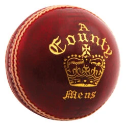 County Crown Cricket Ball Red