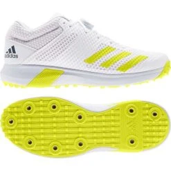 Adipower Vector Mid Spiked Cricket Shoe Yellow