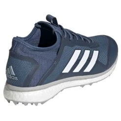 Fabela X Empower Hockey Shoe Blue 11 Fabela X Empower Hockey Shoe Blue -MR Cricket Hockey Adidas Hockey Fabela X Empower Blue 2022 Angled Away