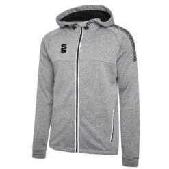 Dual Full Zip Hoody -MR Cricket Hockey DU012 Grey Black scaled 1