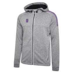 Dual Full Zip Hoody -MR Cricket Hockey DU012 Grey Purple scaled 1