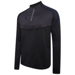 Dual 1/4 Zip Midlayer Performance Top 31 Dual 1/4 Zip Midlayer Performance Top -MR Cricket Hockey DU013 Black Navy scaled 1