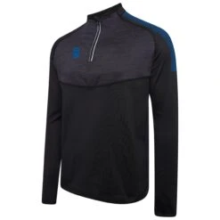 Dual 1/4 Zip Midlayer Performance Top 35 Dual 1/4 Zip Midlayer Performance Top -MR Cricket Hockey DU013 Black Royal scaled 1