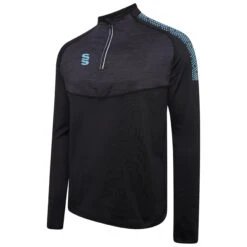 Dual 1/4 Zip Midlayer Performance Top 37 Dual 1/4 Zip Midlayer Performance Top -MR Cricket Hockey DU013 Black Sky scaled 1
