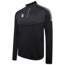 Dual 1/4 Zip Midlayer Performance Top 38 Dual 1/4 Zip Midlayer Performance Top -MR Cricket Hockey DU013 Black White scaled 1