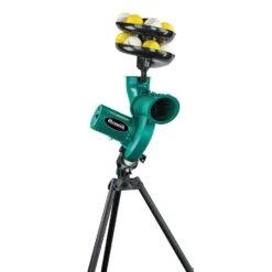 Paceman 176XT Cricket Bowling Machine 13 Paceman 176XT Cricket Bowling Machine -MR Cricket Hockey Dimension Sport 176 XT Bowling Machine Angled