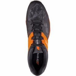 Traction Hockey Shoe Black Orange -MR Cricket Hockey HSBA17Shoe Traction Blk wht or Top