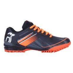 Neon Junior Hockey Shoe Black/Orange -MR Cricket Hockey Kookaburra Hockey Neon Junior Hockey Shoe Black Orange 2022 Outside
