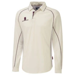 Surridge Premier Cricket Shirt Long Sleeve 8 Surridge Premier Cricket Shirt Long Sleeve -MR Cricket Hockey PREM LS MAROON scaled 1