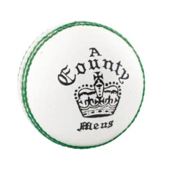 County Crown Coloured Cricket Ball -MR Cricket Hockey Readers County Crown White Cricket Ball