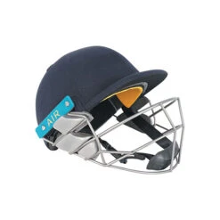 Air 2.0 Wicket Keeping Cricket Helmet Titanium -MR Cricket Hockey Shrey Air 2.0 Wicket Keeping Helmet Titanium Navy side