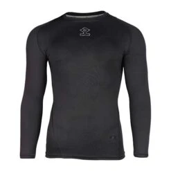 Canterbury Intense Long Sleeve Base Layer Top 10 Canterbury Intense Long Sleeve Base Layer Top -MR Cricket Hockey Shrey Intense Baselayer black front