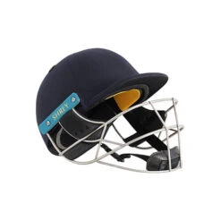 Masterclass Air 2.0 Titanium Helmet -MR Cricket Hockey Shrey Masterclass Air 2.0 steel Cricket Helmet Navy side