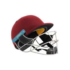Masterclass Air 2.0 Steel Cricket Helmet -MR Cricket Hockey Shrey Masterclass Air 2.0 steel Cricket Helmet maroon side 1