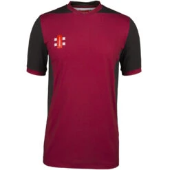 Pro Performance T20 Cricket Shirt Short Sleeve 27 Pro Performance T20 Cricket Shirt Short Sleeve -MR Cricket Hockey T20 Short Sleeve Shirt MaroonBlack 2