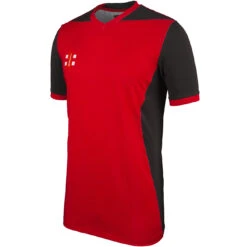 Pro Performance T20 Cricket Shirt Short Sleeve 23 Pro Performance T20 Cricket Shirt Short Sleeve -MR Cricket Hockey T20 Short Sleeve Shirt RedBlack