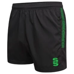 Dual Performance Short -MR Cricket Hockey du020 BLACK EMERALD