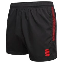 Dual Performance Short -MR Cricket Hockey du020 BLACK RED